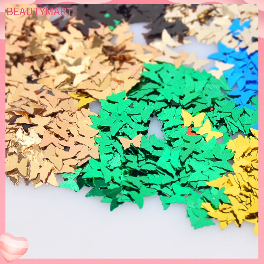 Hộp Lá Nhôm 12 Ngăn Hình Bướm Tráng Gương Dùng Trang Trí Móng Tay Nghệ Thuật