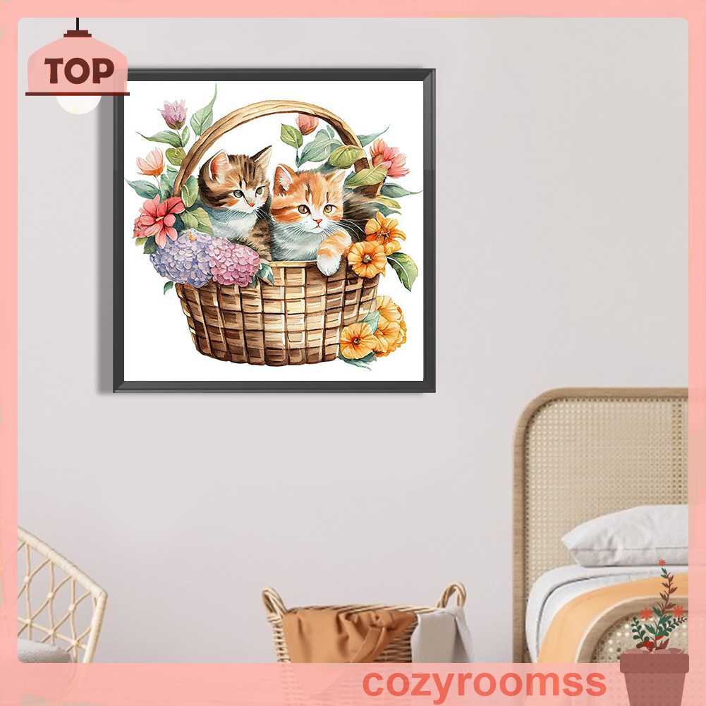 Tranh Đính Đá Kim Cương Toàn Bộ 5D DIY Hình Vẽ Hoa Trang Trí Nhà Cửa