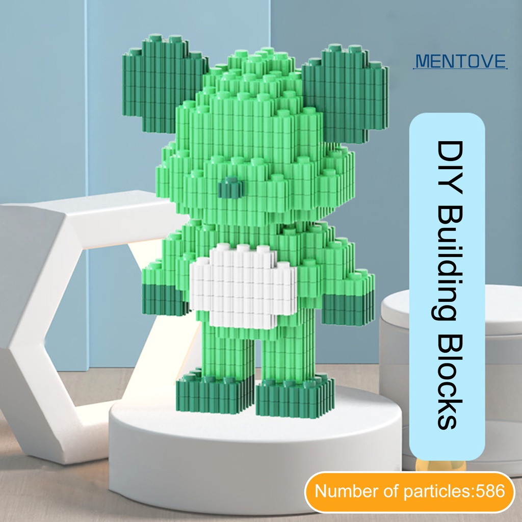 1 Đồ chơi trẻ em Lắp Ráp Mô Hình Gấu Mini 586 Mảnh DIY Dễ Thương Đa Ứng Dụng