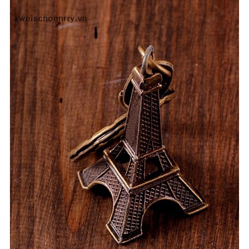 Bộ 2 Tượng Tháp Eiffel Bằng Hợp Kim Đồng 5cm Dùng Trang Trí