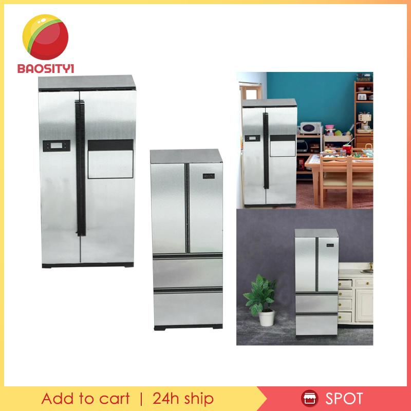 [Baosity1] Tủ Lạnh Mini Trang Trí Nhà Búp Bê
