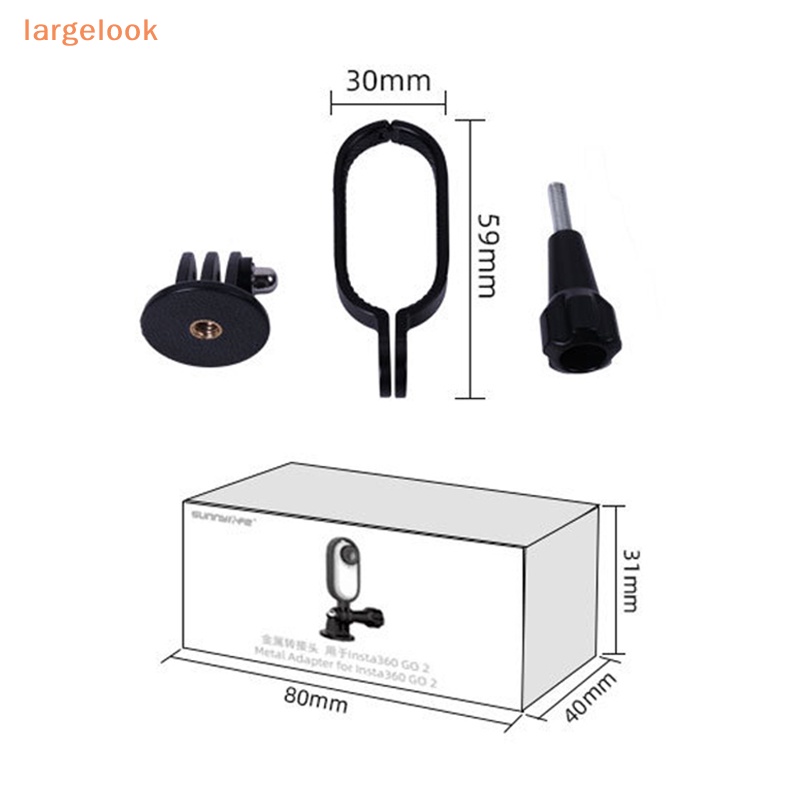 Bộ Chuyển Đổi Khung Bảo Vệ Ổn Định Insta360 Go 2 Bằng Kim Loại Cnc Cho Insta360 Go 2 Camera