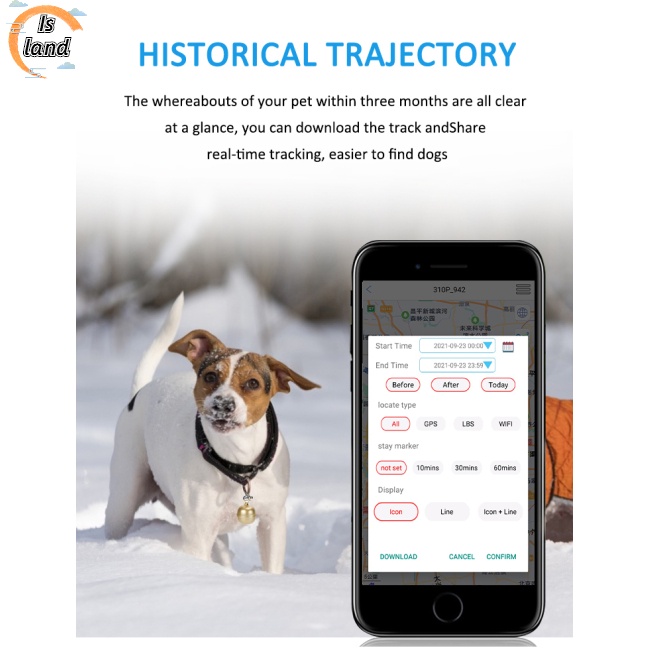 Thiết Bị Định Vị Gps G15 Chống Nước Kết Nối Wifi Cho Thú Cưng