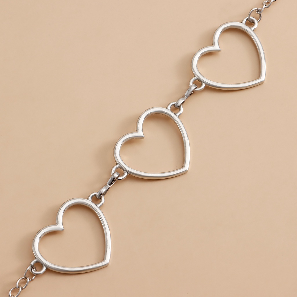 Dây Xích Thép Hình Trái Tim Trang Trí Quần Phong Cách Hip Hop Thời Trang Mùa Hè Cho Nữ