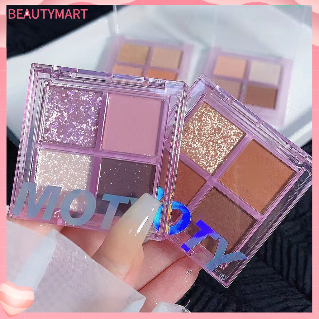 Bảng Phấn Mắt beautymart 4 Màu Sắc Tố Cao Không Phai Dễ Sử Dụng