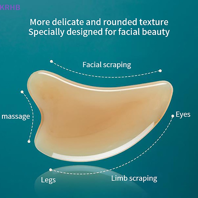 Bảng Gua Sha Mát Xa Da Mặt Và Mắt Bằng Nhựa Resin Mới