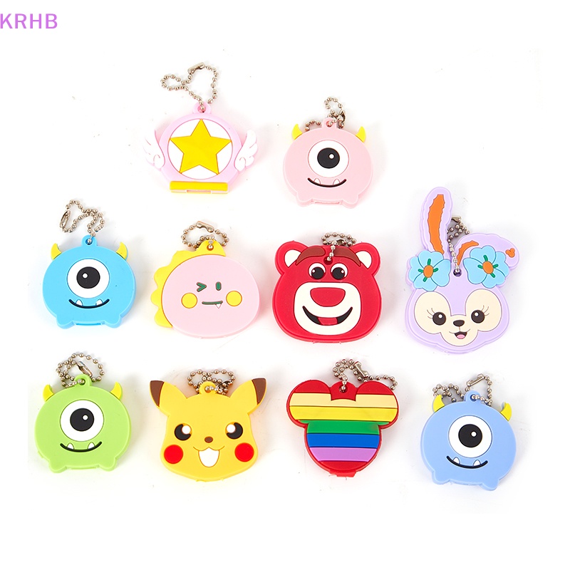 Móc Chìa Khóa Bằng Silicon Mềm Họa Tiết Gấu Picachu Hoạt Hình Dễ Thương Sáng Tạo Mới