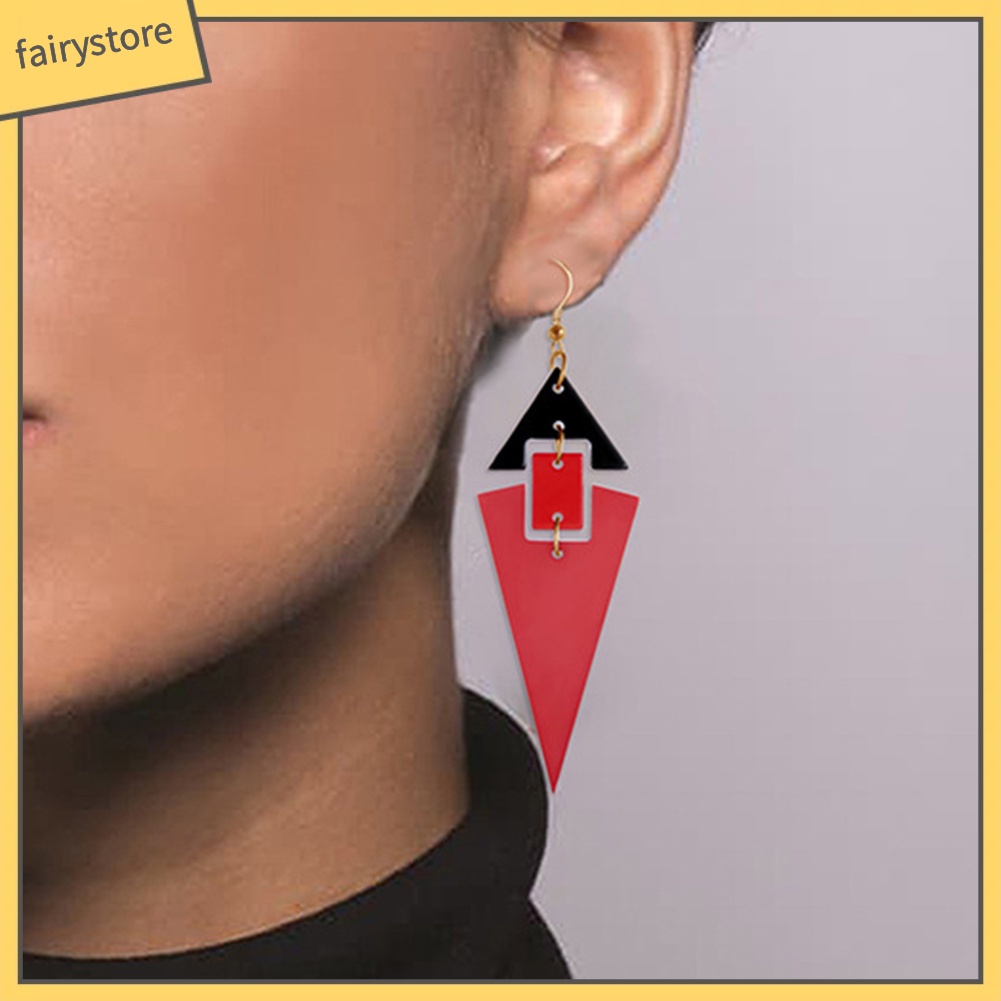 Bông Tai Dài Hình Tam Giác Thời Trang Dành Cho Nữ