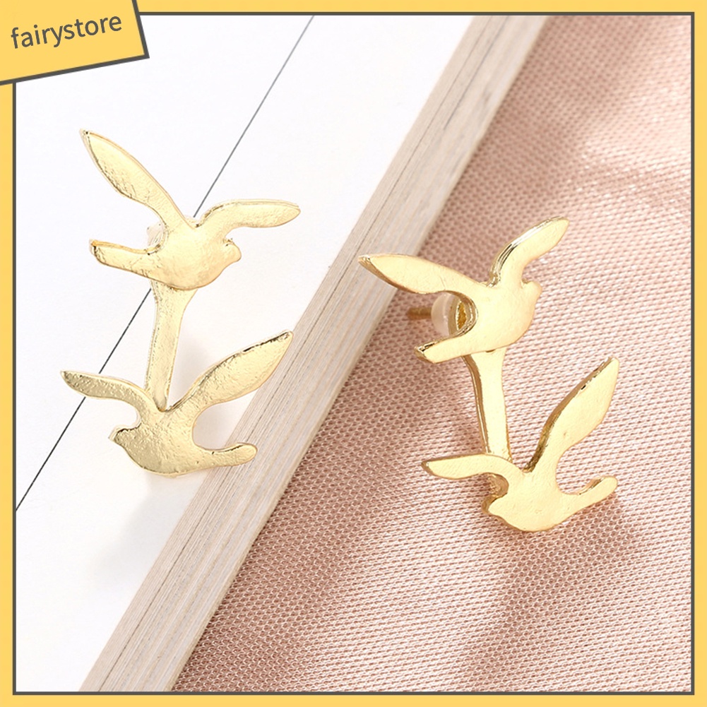 Khuyên Tai Hình Tai Chim / Hình Học Không Đối Xứng [FRO] Cho Nữ