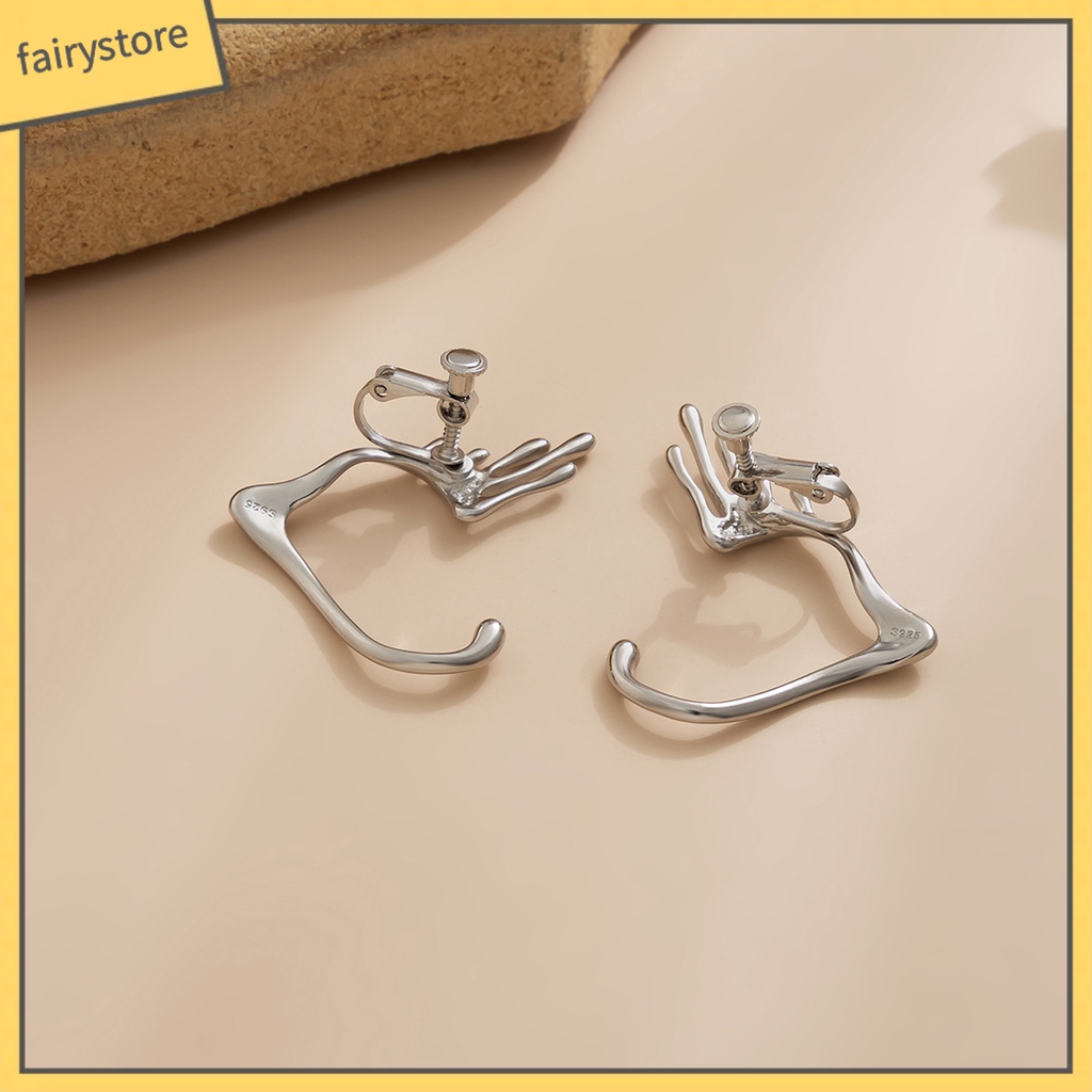 Khuyên Kẹp Vành Tai Hình Đuôi Cá 3D Đính Đá Thời Trang Cho Nữ