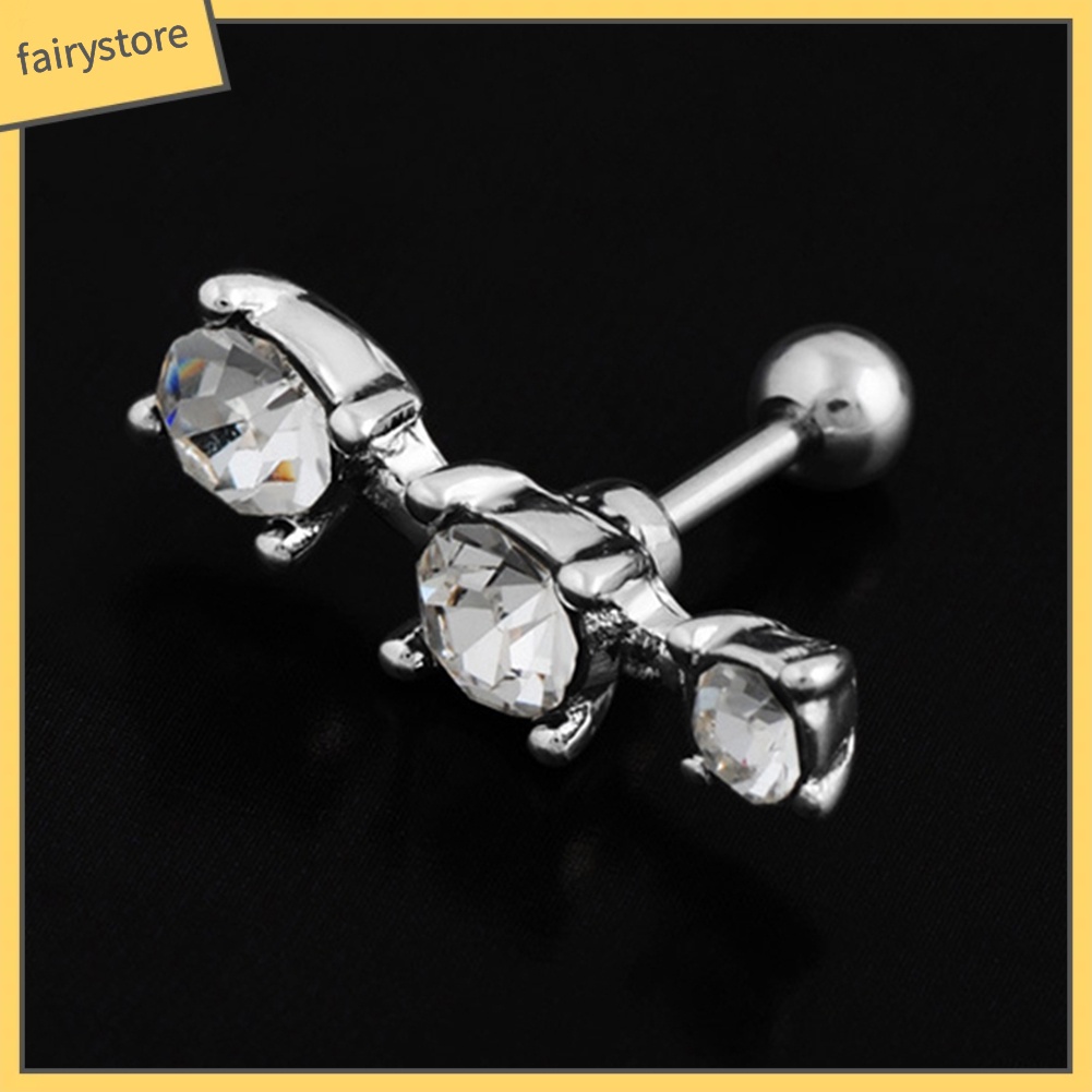 1 Khuyên Tai Thanh Tạ Đính Đá Zircon Thời Trang