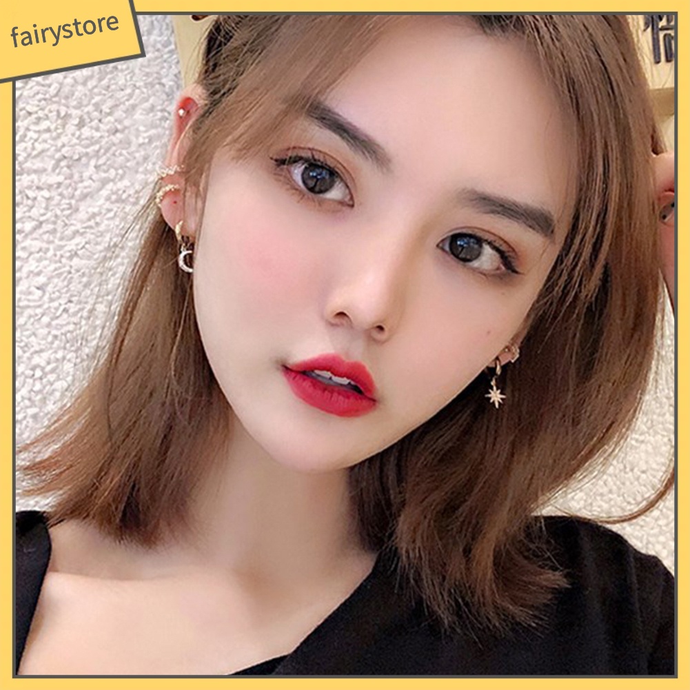 Bông Tai Hình Ngôi Sao Đính Đá Zircon Thời Trang Dành Cho Nữ