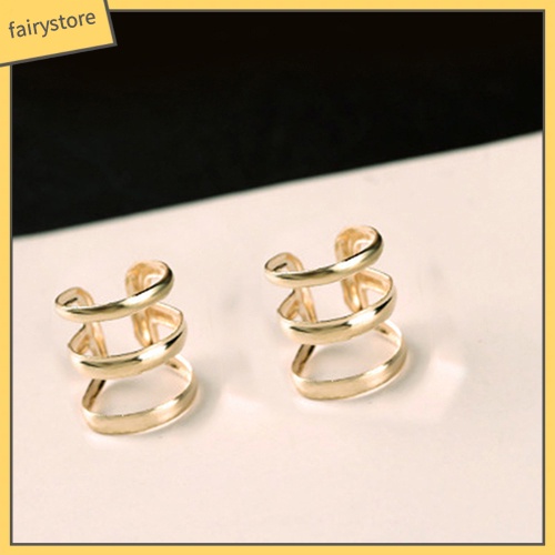 Khuyên Kẹp Vành Tai Hình Chữ U Phong Cách Punk Cá Tính Cho Nữ