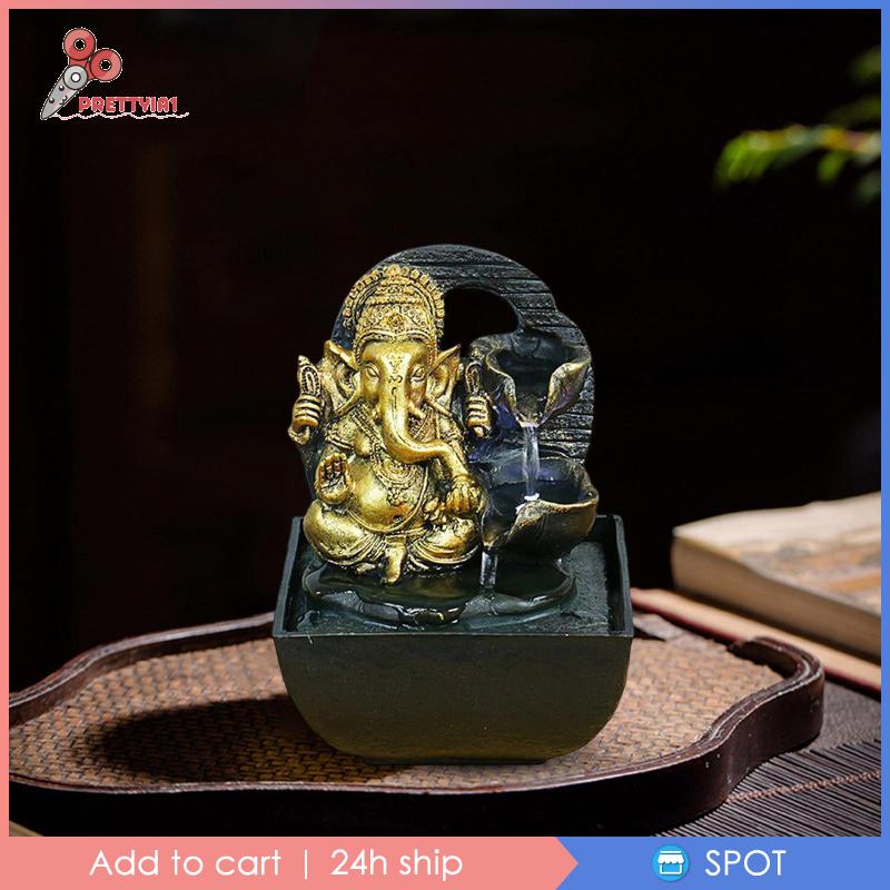 [Prettyia1] Tượng Thác Nước Bằng Resin Để Bàn Trang Trí