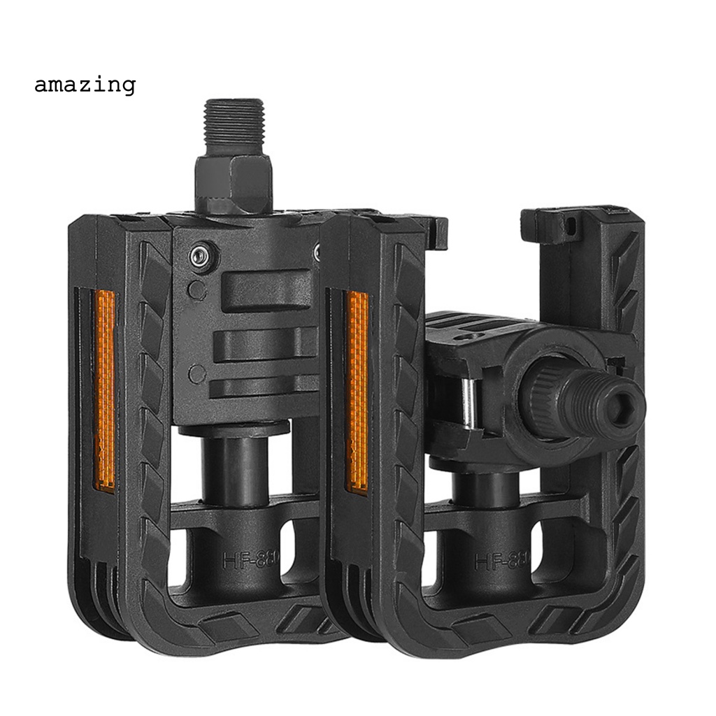 1 Cặp Pê Đan Xe Đạp Chống Trượt Có Thể Gấp Gọn Tiện Dụng