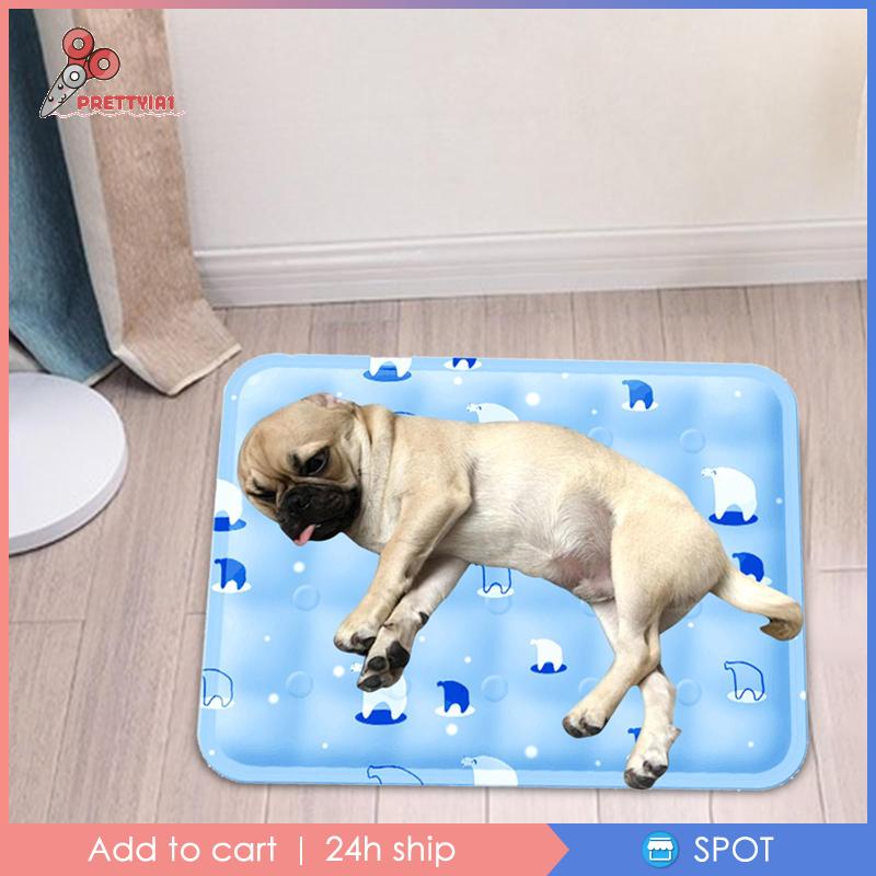 Đệm Ngủ Làm Mát Chống Thấm Nước Prettyia1 Cho Thú Cưng