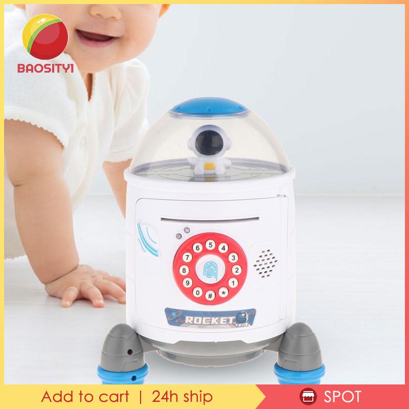 [Baosity1] Hộp Tiết Kiệm Tiền Có Mật Khẩu An Toàn ATM Điện Tử Cho Bé Trai Bé Gái