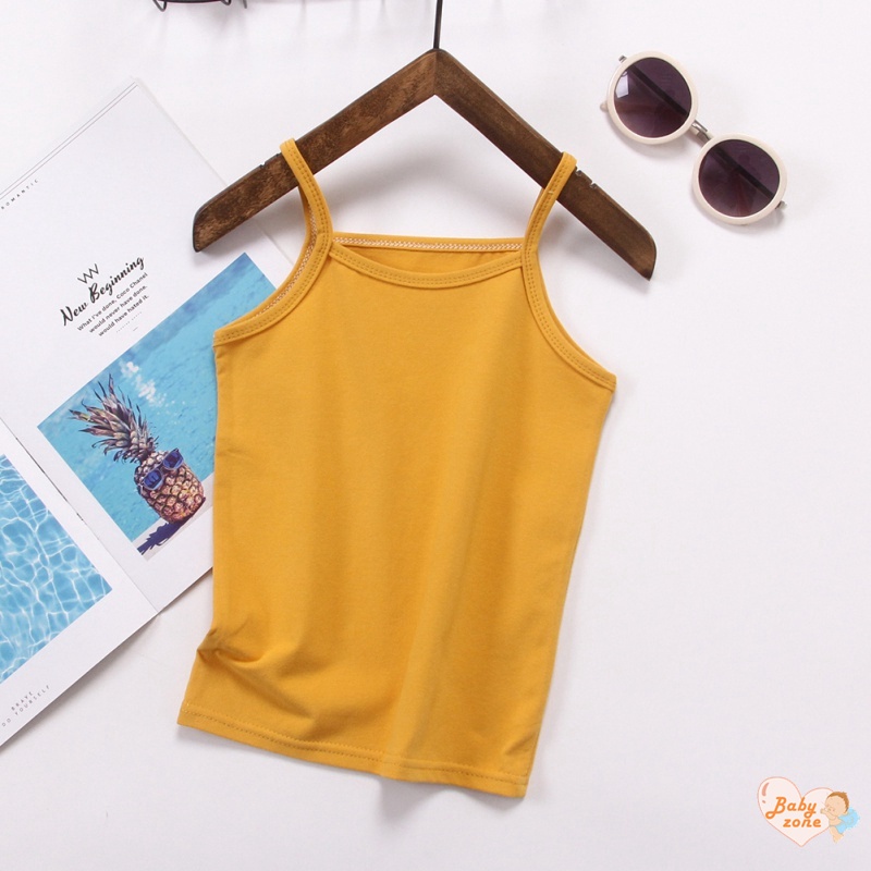 Áo Lót Hai Dây Bằng Vải Cotton In Hoa Thời Trang Mùa Hè Cho Bé Gái