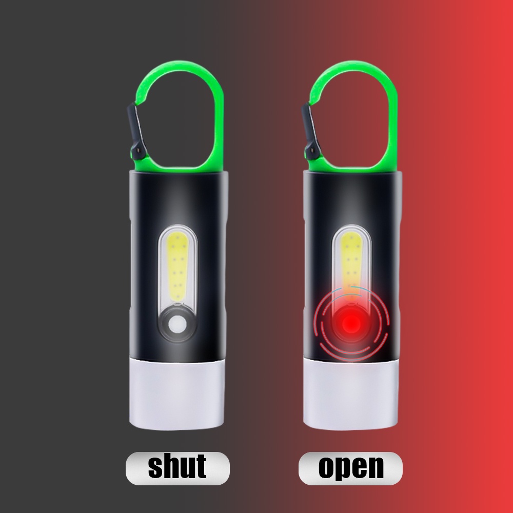 Móc Khóa Đèn Pin / Đèn Pin Cầm Tay Đa Năng Chống Thấm Nước Có Thể Sạc Lại Bằng Cổng USB