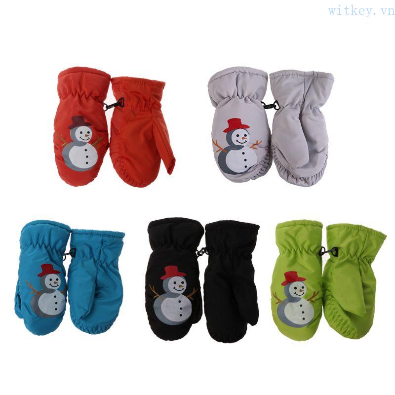 Găng Tay Chống Thấm Nước Dùng Trượt Tuyết Mùa Đông Cho Trẻ Em
