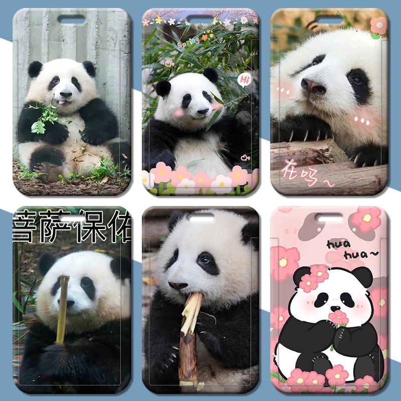 Ví Đựng Thẻ ID Họa Tiết Gấu Trúc Dễ Thương Cho Bé Gái