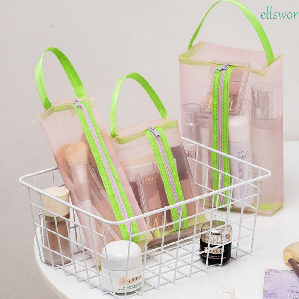 Túi Đựng Cọ Trang Điểm Trong Suốt Có Khóa Kéo Tiện Dụng