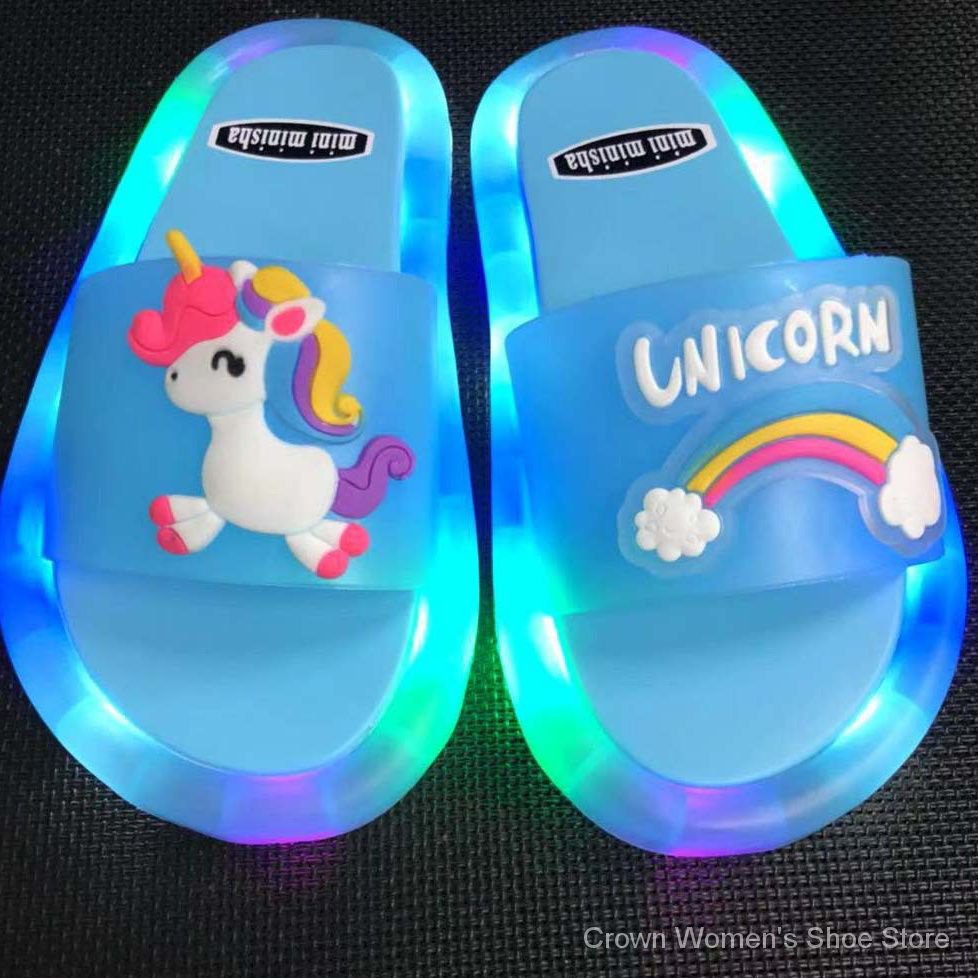 Dép Dạ Quang In Hình Kỳ Lân Dễ Thương Thời Trang 2023 3VYT