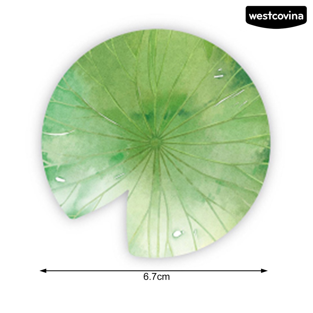 [WSTN]✎Giấy Ghi Chú Tự Dính Hình Lá Phong Trong Suốt