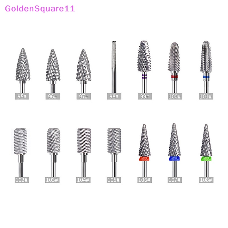 Mũi Khoan Móng Tay Bằng Thép Vonfram Màu Vàng Chuyên Dụng Cho Máy Mài Điện