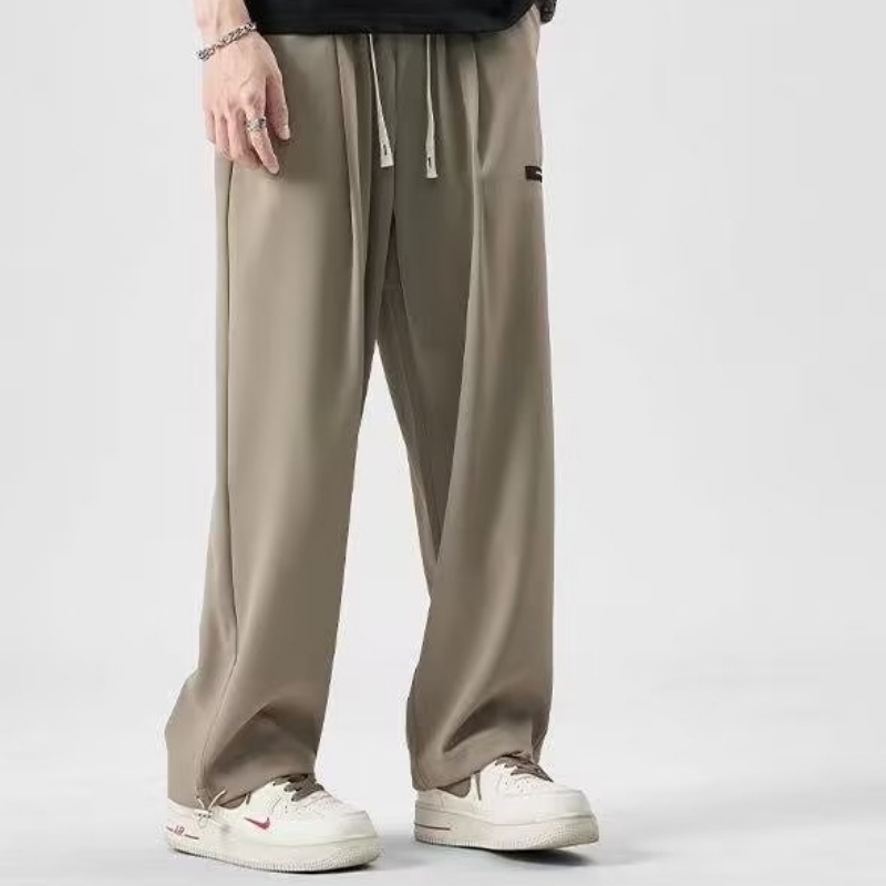 Quần Dài Ống Rộng Vải Lụa Mát Thời Trang Mùa Hè Cho Nam