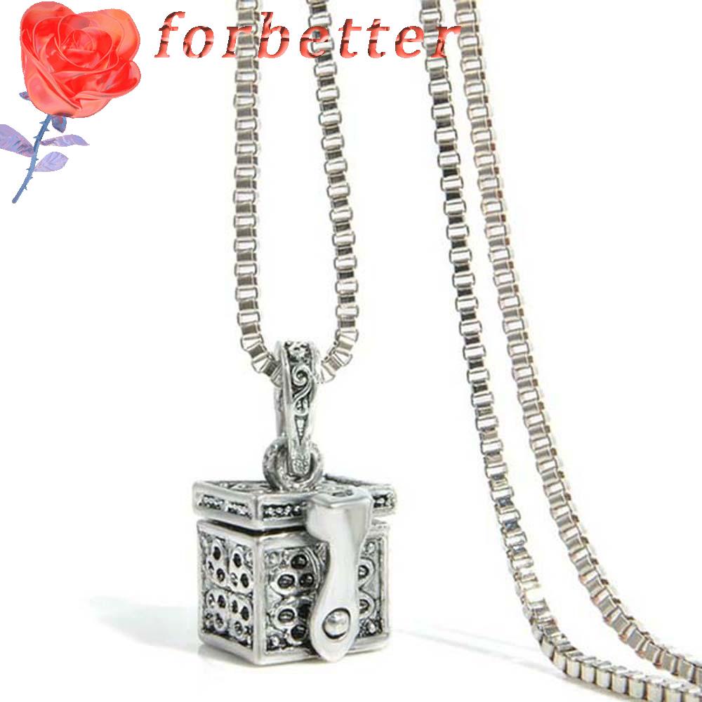 Forbetter Vòng Cổ Urn 1 Chiếc Cổ Điển|Mặt Dây Chuyền Hình Chữ V Có Thể Mở Được Giữ Kỉ Niệm Màu Sắc