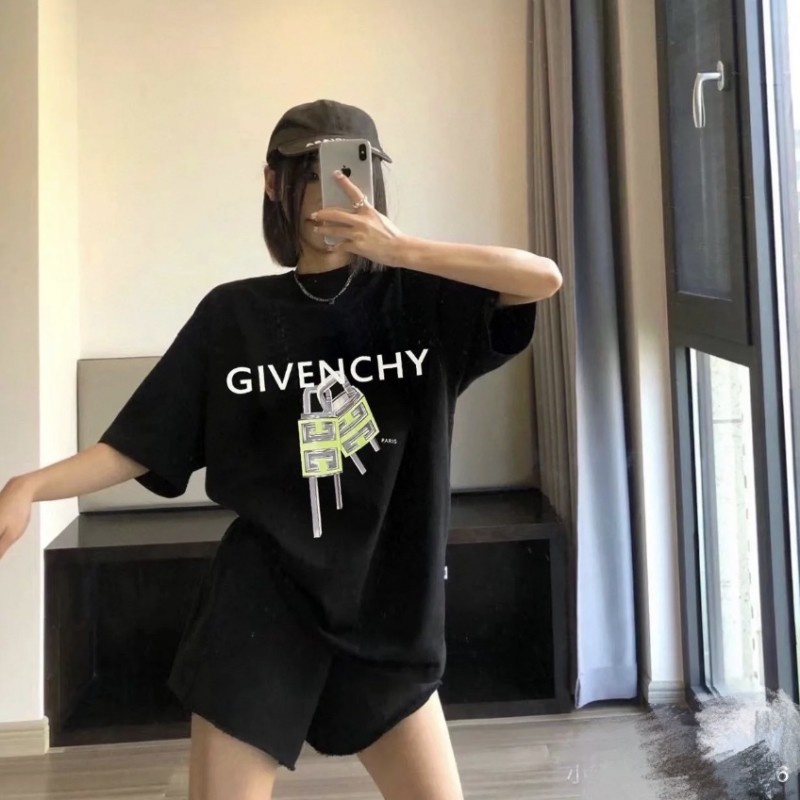 Áo Thun Tay Ngắn Dáng Rộng In Hình Ổ Khóa Thời Trang Cho Nam Và Nữ