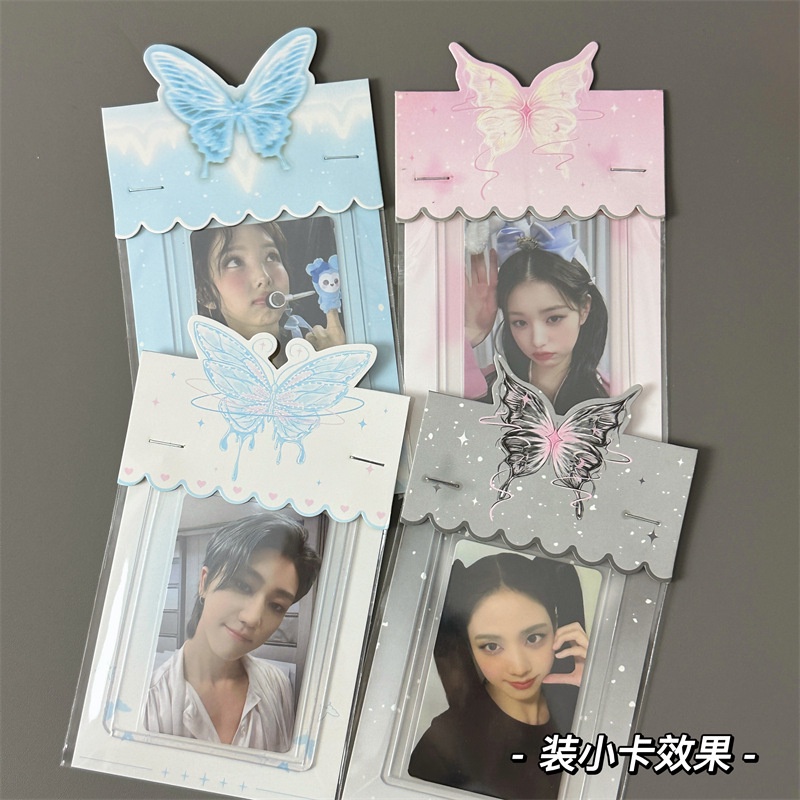 Set 10 Tấm Thẻ Ảnh Gập Được Hình Bướm 3D