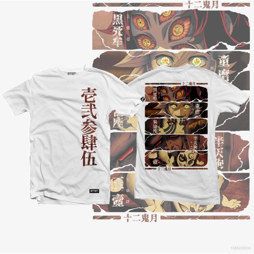 Áo Thun Tay Ngắn In Hình Nhân Vật Ellen Demon Slayer Thời Trang Harajuku Cho Nam Và Nữ