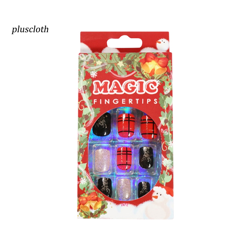 Miếng Dán Trang Trí Móng Tay Bằng ABS Thân Thiện Với Môi Trường Chống Mài Mòn Họa Tiết Giáng Sinh