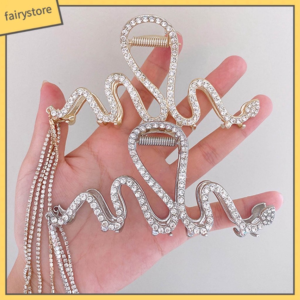 Kẹp Tóc Càng Cua Cỡ Lớn Đính Đá Lấp Lánh Sang Trọng Cho Nữ