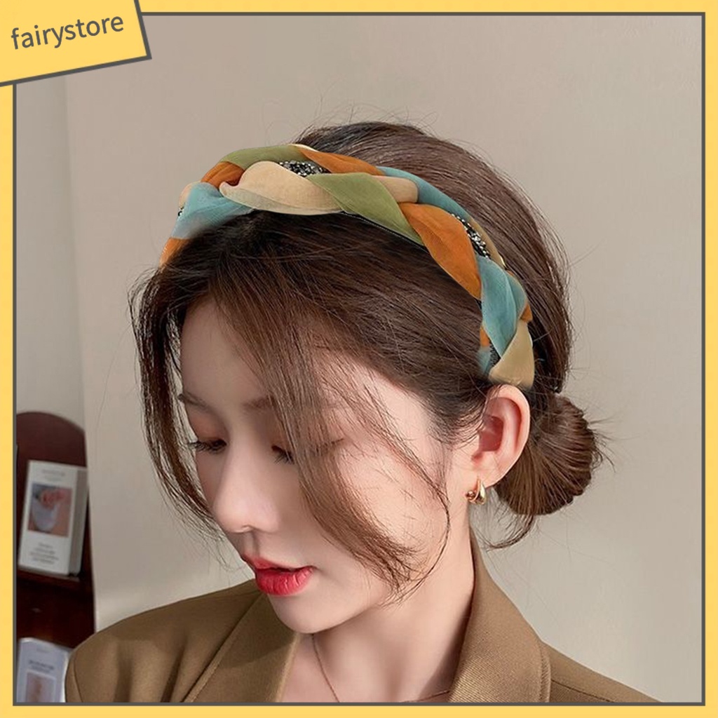 Băng Đô Cài Tóc Phối Lưới Và Ngọc Trai Giả Trang Trí Tóc Cho Cô Dâu