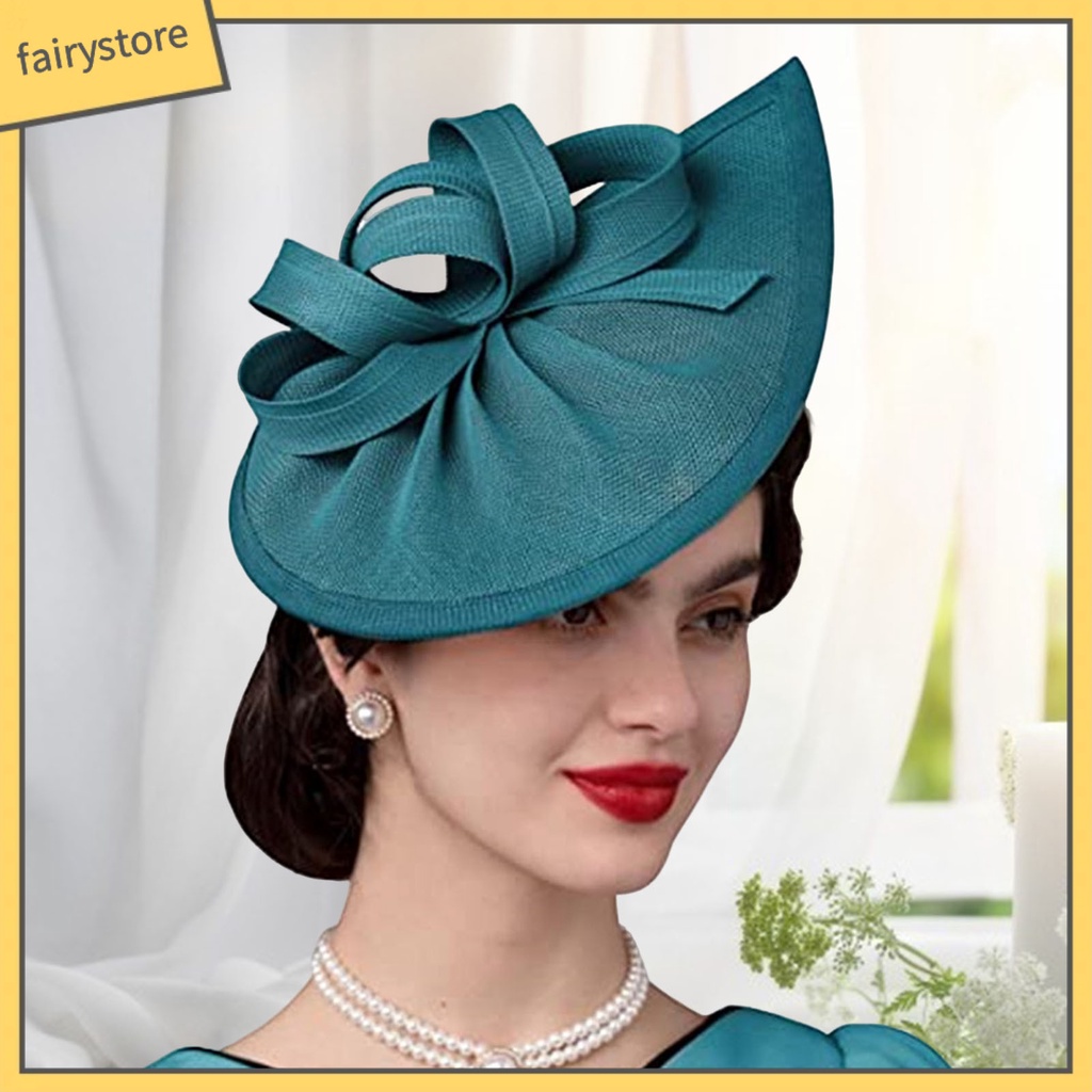 [FRO] Mũ Đội Đính Nơ Trang Trí Tóc Cô Dâu Phong Cách Retro Ngọt Ngào