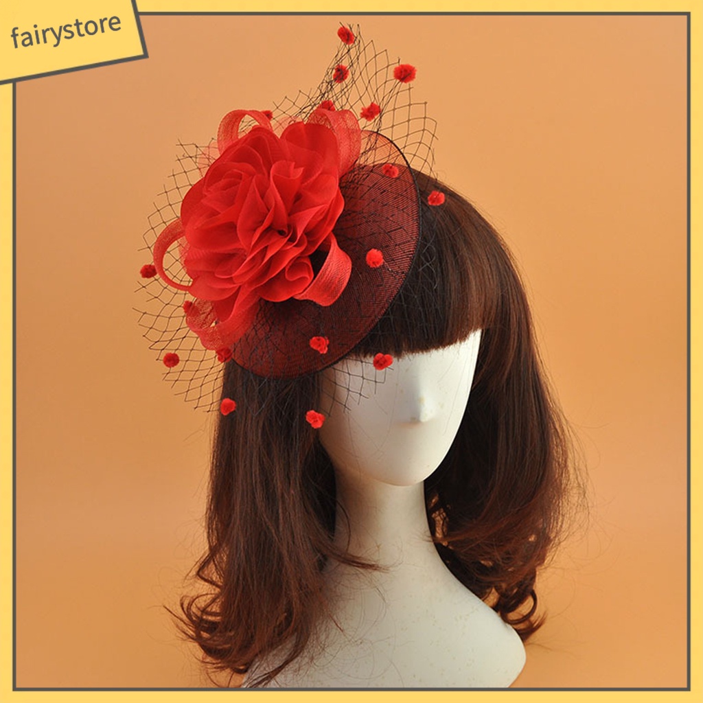 [FRO] Mạng Che Mặt Lưới Rỗng Họa Tiết Chấm Bi Trang Trí Tóc Cô Dâu / Tiệc Cưới / Cocktail / Làm Đạo Cụ Chụp Ảnh