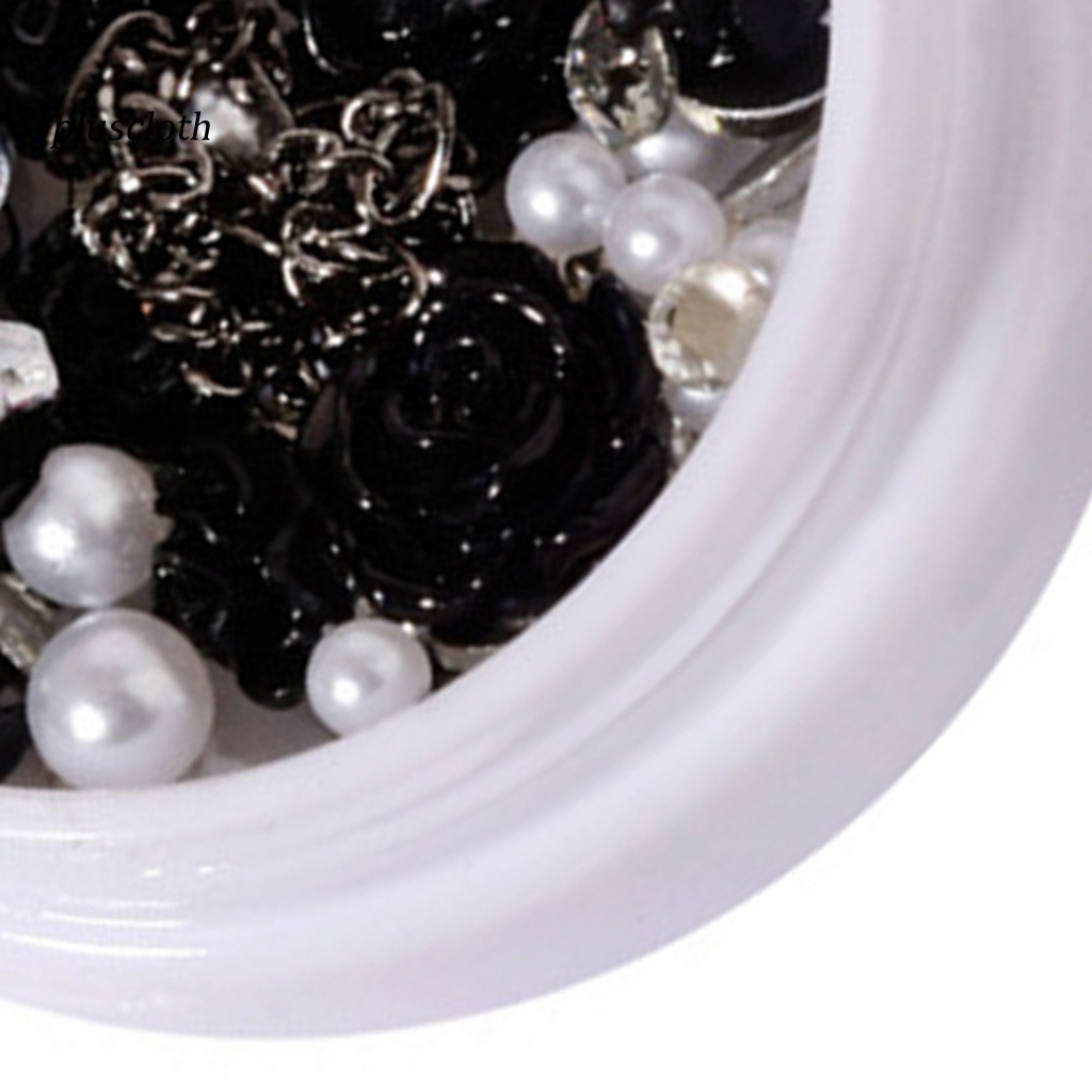 1 Hộp Nhãn Dán Trang Trí Móng Tay Nghệ Thuật Hình Hoa Trà 3D Thân Thiện Với Môi Trường