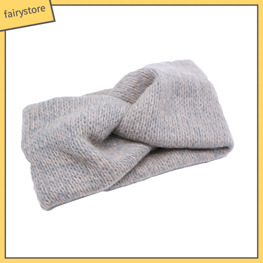 Băng Đô Cài Tóc Màu Trơn Giữ Ấm Tai Cho Nữ