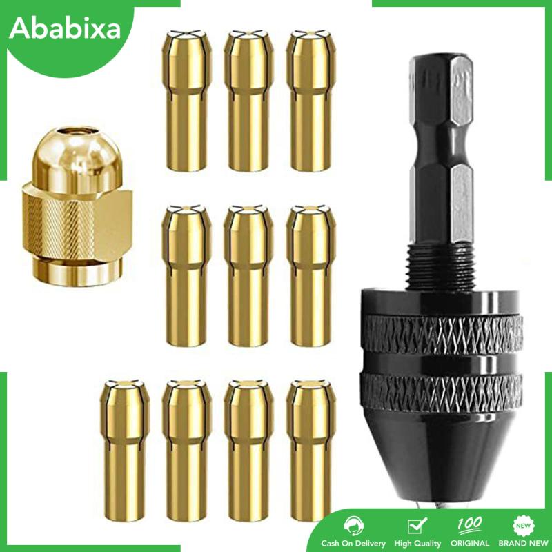 Bộ Ngàm Kẹp Mũi Khoan Điện Bằng Đồng Thau Cho Máy Mài Điện Xoay Được