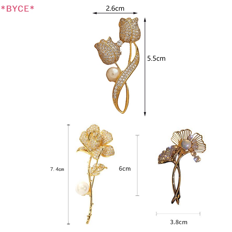 Ghim Cài Áo Hình Hoa Tulip Đính Ngọc Trai Nhân Tạo Thanh Lịch Cho Nữ Mới