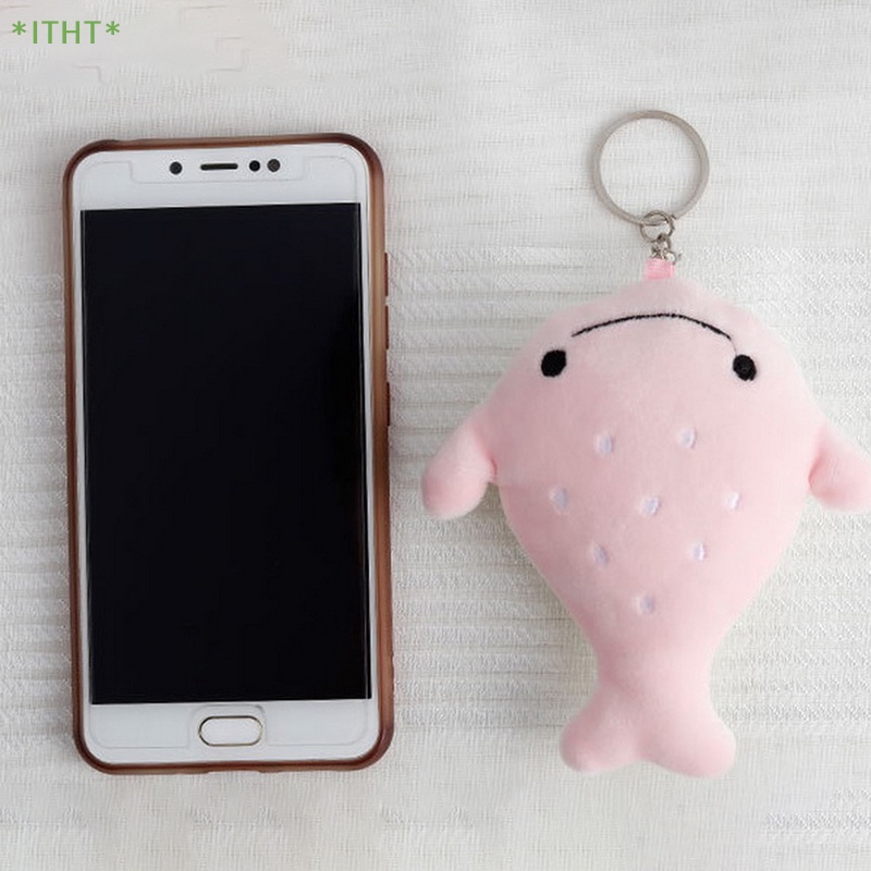 1 Thú Nhồi Bông Hình Cá Heo Đáng Yêu Trang Trí Ba Lô Mới