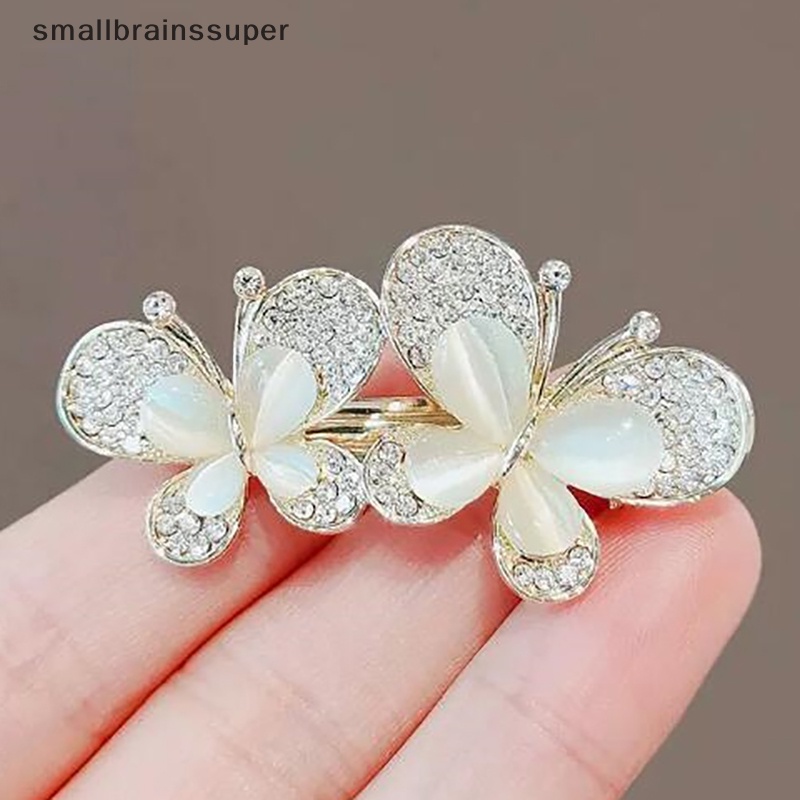 Trâm Cài Áo Hình Bướm Đính Đá Opal Thanh Lịch Cho Nữ SBS