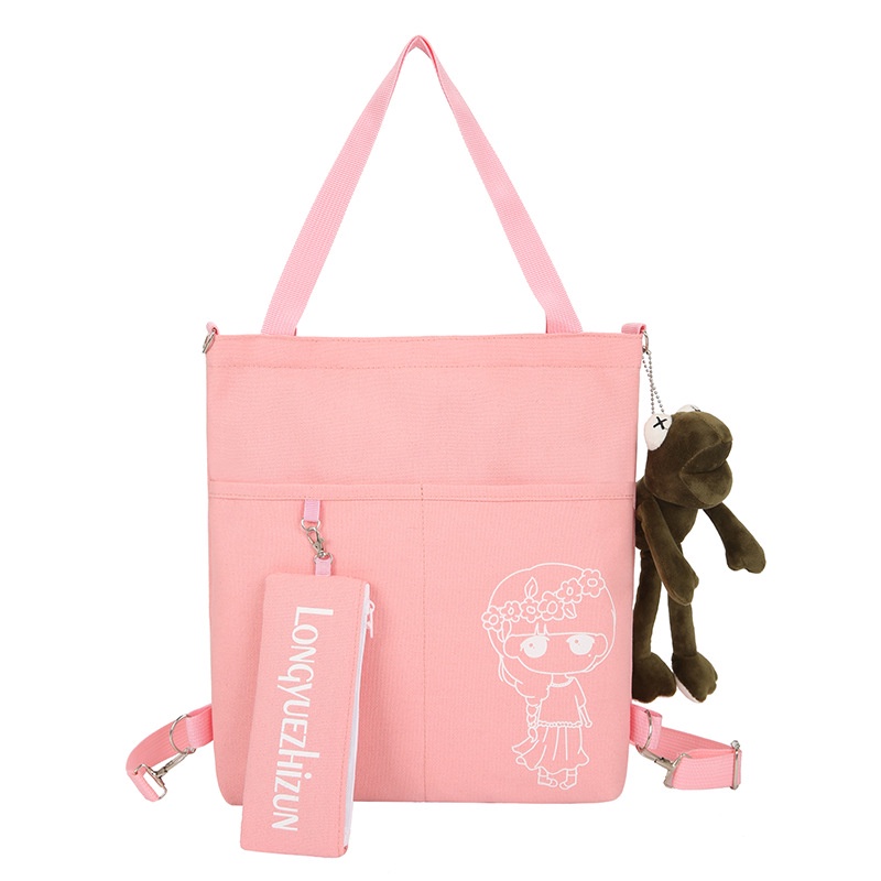 Túi Đeo Vai Vải canvas In Hoạt Hình One Piece Luffy Dạ Quang Cỡ Lớn Thời Trang Cho Học Sinh