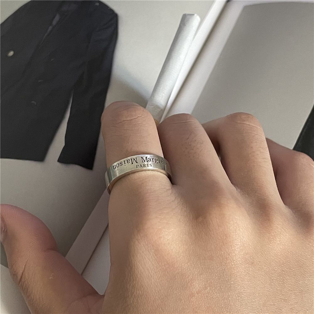 Spot * Nhẫn Bạc 925 Tự Đảo Ngược Phong Cách Margiela Chính Hãng Ins Cho Cặp Đôi