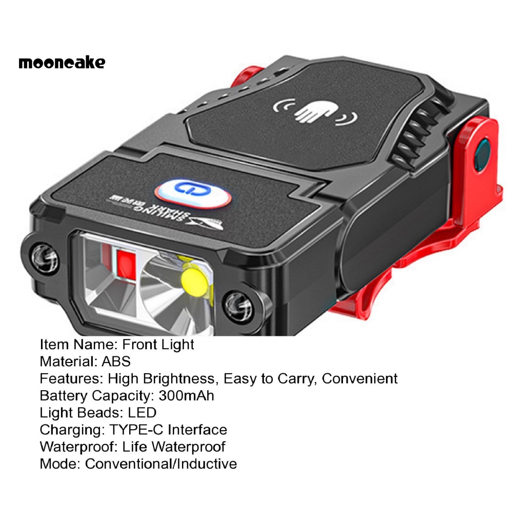 < Mooncake > Đèn LED Kẹp Nón Nhỏ Gọn Cảm Ứng Dễ Dàng Mang Theo Khi Đi Ra Ngoài