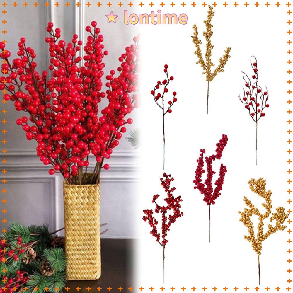 10 Nhánh Berry Giả Trang Trí Bàn Tiệc Giáng Sinh