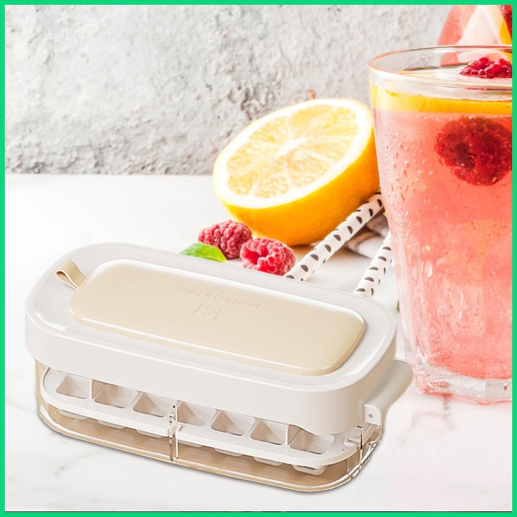 Khay Làm Đá Hai Tầng Có Nắp Dễ Dàng Sử Dụng Cho Jiwvnjiwvn